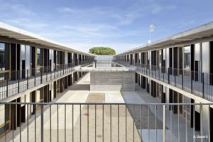 CompactHabit student dorm residencia estudiantes residence universitaire sant cugat modular concrete beton formigo hormigon