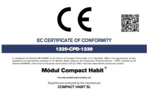 CE marking label marquage marcatge compacthabit eMii-C