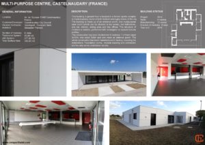 Castelnaudary France multi-purpose center hybrid compacthabit modular emii