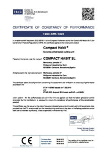 certificate CE marquage label compacthabit eMii-C