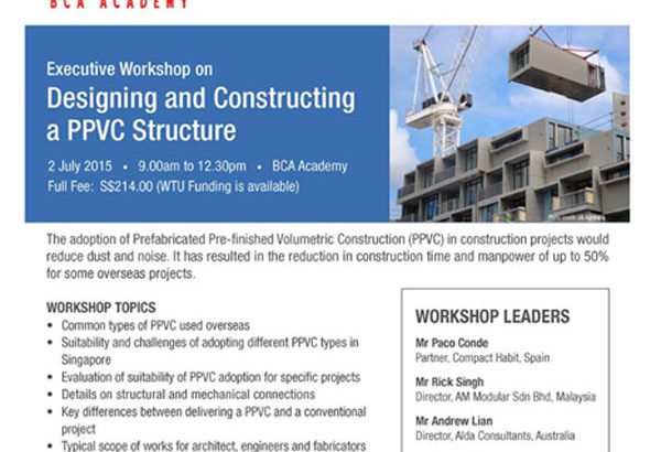 Singapore PPVC modular BCA building construction authority compacthabit invited paco conde