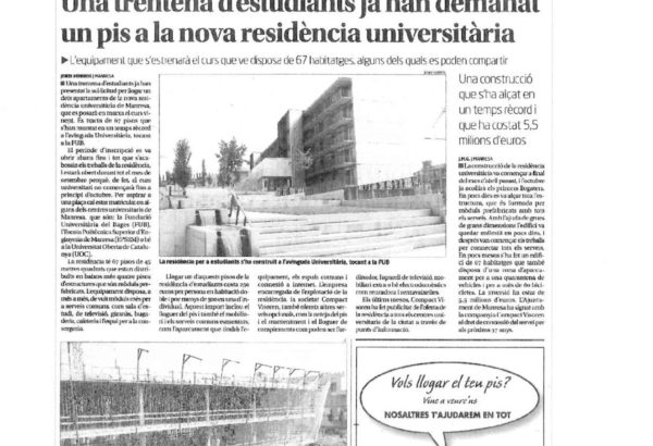 Residencia Estudiants students dorm Manresa Modular Emii Compacthabit